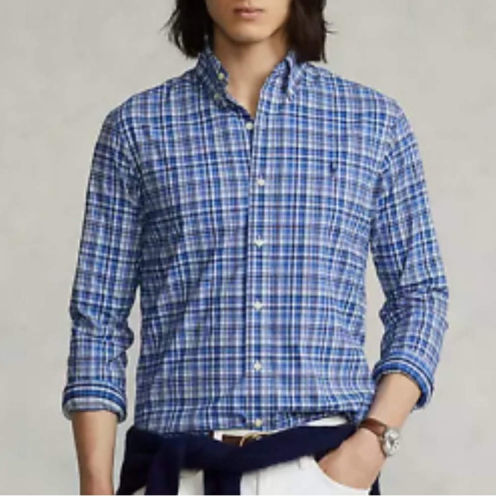 NWT Ralph Lauren Boys Plaid Shirt, Size L-14/16